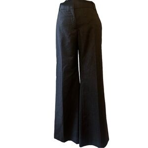 J.Crew Wool Wide-Leg Pants Size 8 dark heather gray